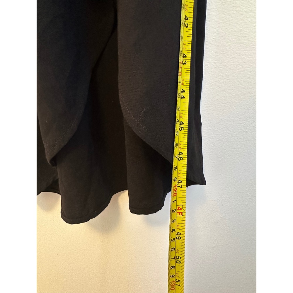 NWT Olivia Grey Black Wrap Dress | Size Medium - Picture 5 of 7